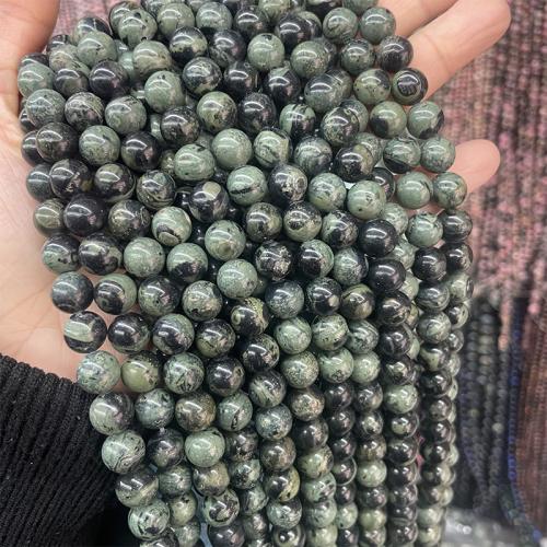 Gemstone smykker perler, Kambaba + Jasper, Runde, mode smykker & du kan DIY & forskellig størrelse for valg, blandede farver, Solgt Per Ca. 38 cm Strand