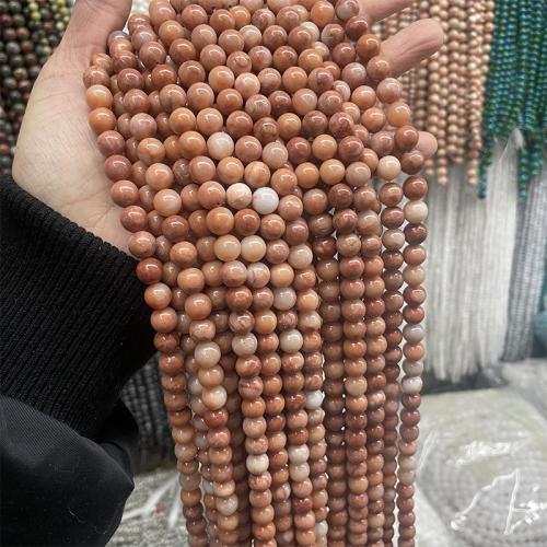 Natural Aventurine Beads Pink Aventurine Round fashion jewelry & DIY mixed colors Sold Per Approx 38 cm Strand