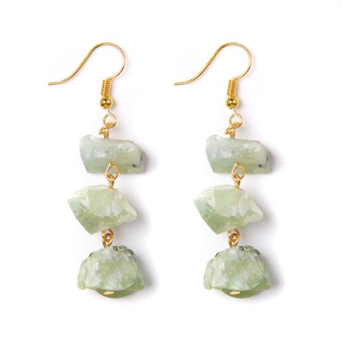 Natural Gemstone Earrings Zinc Alloy with Natural Stone handmade for woman Sold By Pair