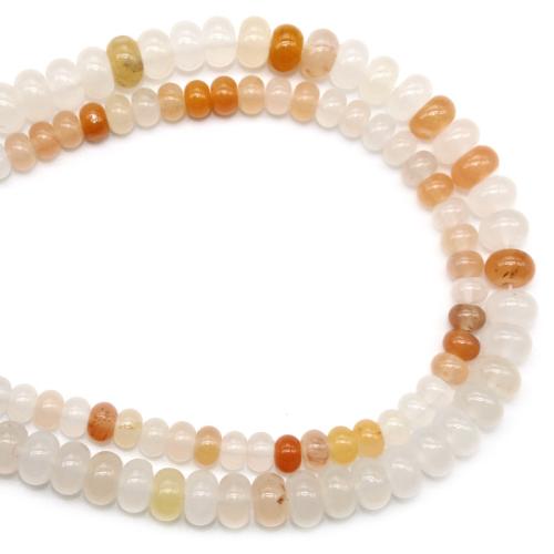 Natural Jade Beads Lighter Imperial Jade Flat Round DIY Sold By Strand