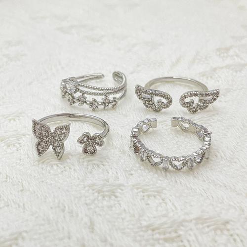 Messing ringen, mode sieraden & verschillende stijlen voor de keuze & voor vrouw, nikkel, lood en cadmium vrij, Verkocht door PC
