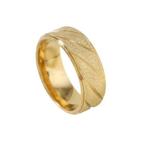 Prst prsten z nerezové oceli, 304 Stainless Steel, módní šperky & různé velikosti pro výběr & pro muže, zlatý, Prodáno By PC