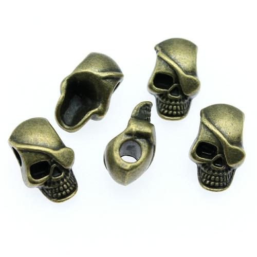 Zinc Alloy Jewelry Beads Skull antique bronze color plated vintage & fashion jewelry & DIY Sold By PC