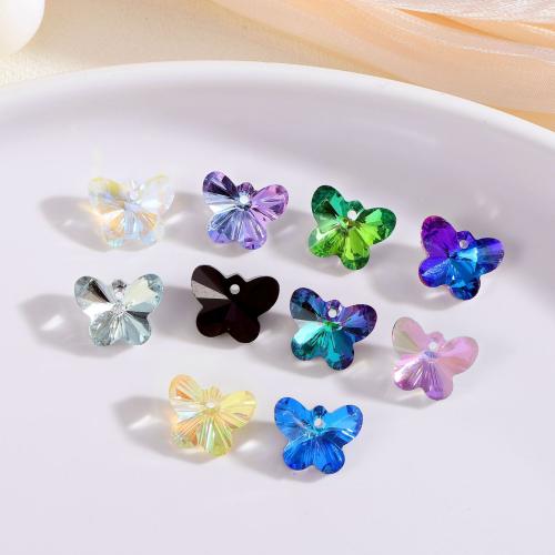 Crystal Přívěsky, Krystal, Motýl, módní šperky & DIY, více barev na výběr, 15x12mm, Prodáno By PC
