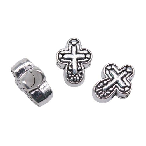 Zinc Alloy Jewelry Beads Cross antique silver color plated vintage & fashion jewelry & DIY Sold By PC