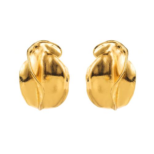Zinc Alloy Stud Earring Flower Bud plated fashion jewelry & for woman nickel lead & cadmium free Sold By Pair
