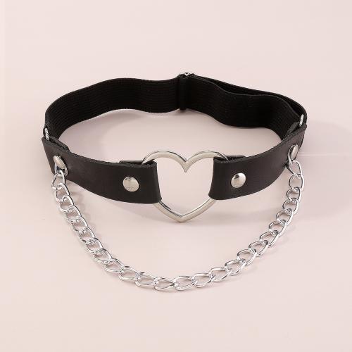 Body Chain Jewelry PU Leather with Zinc Alloy fashion jewelry & for woman Sold By PC