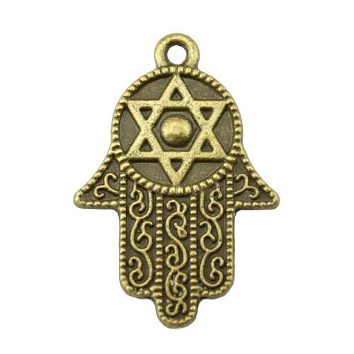 Zinc Alloy Hand Pendants antique bronze color plated vintage & fashion jewelry & DIY Sold By PC