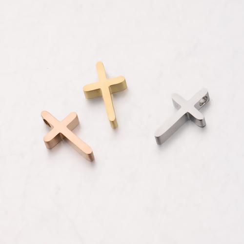 Stainless Steel Cross Pendants 304 Stainless Steel polished DIY Sold By PC