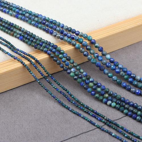 Lapislazuli Perlen, Lapislazuli Phönix, rund, DIY & verschiedene Größen vorhanden, gemischte Farben, verkauft von Strang