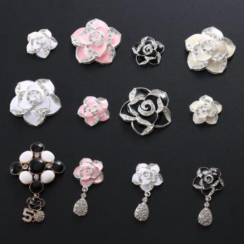 Zinc Alloy Cell Phone DIY Kit Flower plated & enamel & with rhinestone Sold By PC