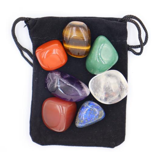 Fashion Decoration Natural Stone with packing bag about 20-30mm Sold By Set