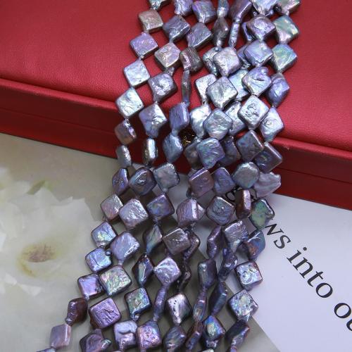 Přírodní sladkovodní perly perlí, Sladkovodní Pearl, Rhombus, módní šperky & DIY, multi-barevný, Length about 6-7mm, Prodáno za Cca 38 cm Strand