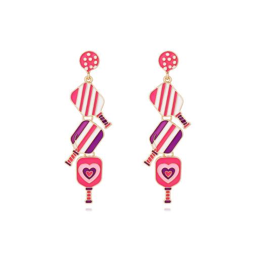 Zinc Alloy Drop Earrings Butterfly fashion jewelry & multilayer multi-colored Sold By Pair