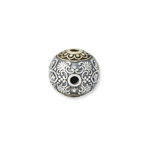 Perlas de espaciador, plata de ley 925, con metal, Bricolaje, color original, Vendido por UD