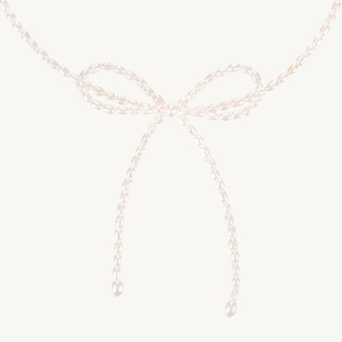 Collar de Acero Titanio, Partículas de acero, con Perlas plásticas, para mujer, Blanco, longitud aproximado 41-50 cm, Vendido por UD