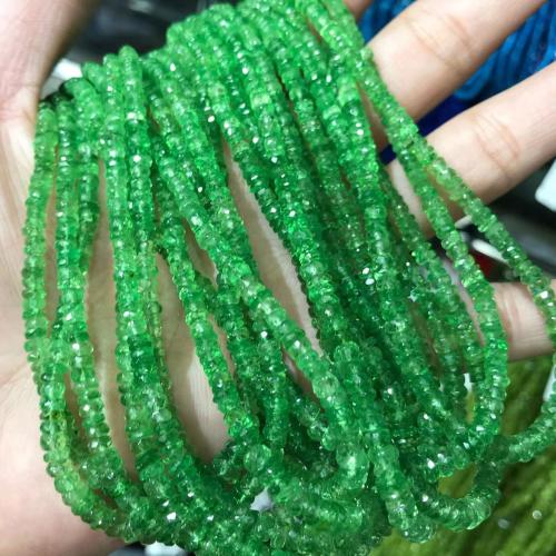 Gemstone Jewelry Beads Tsavorite polished DIY & faceted olive beads length 3-5mm Sold Per Approx 40 cm Strand