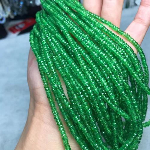 Gemstone Jewelry Beads Tsavorite polished DIY & faceted olive beads length 4-5mm Sold Per Approx 44 cm Strand