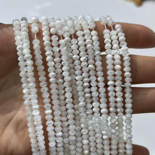 Koraliki z naturalnej słodkowodnej perły, Perłowej muszli, obyty, DIY & różnej wielkości do wyboru, sprzedawane na około 38-40 cm Strand