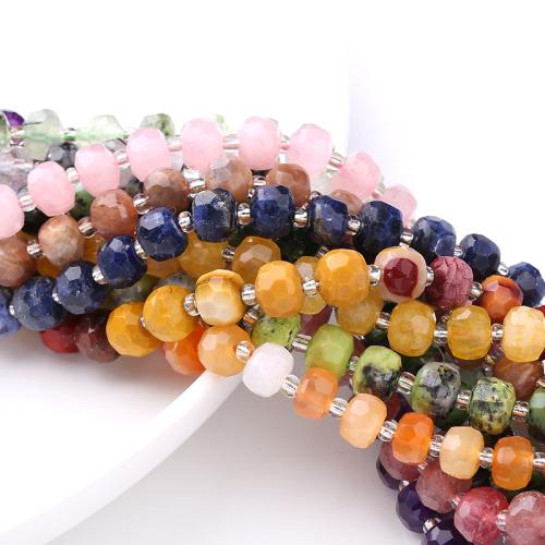Gemstone Jewelry Beads Natural Stone Rondelle fashion jewelry & DIY & faceted Approx Sold By Strand