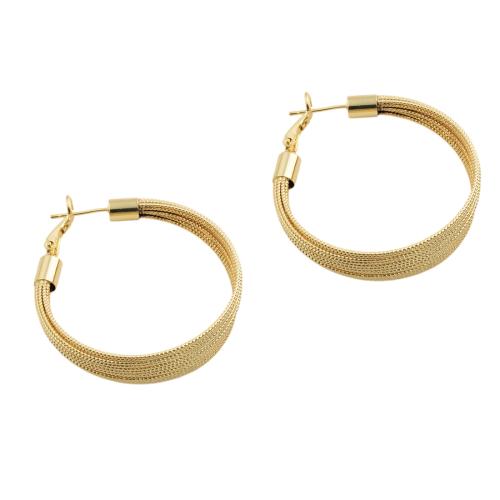 Messing Spring hoop oorbellen, mode sieraden & voor vrouw, 40.50x11.50x38.50mm, Verkocht door pair