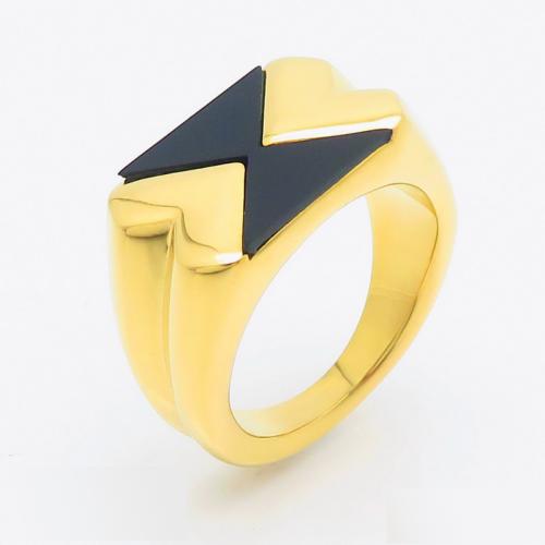 المينا خاتم الإصبع الفولاذ المقاوم للصدأ, 304 الفولاذ المقاوم للصدأ, مجوهرات الموضة & حجم مختلفة للاختيار & للمرأة, المزيد من الألوان للاختيار, تباع بواسطة PC
