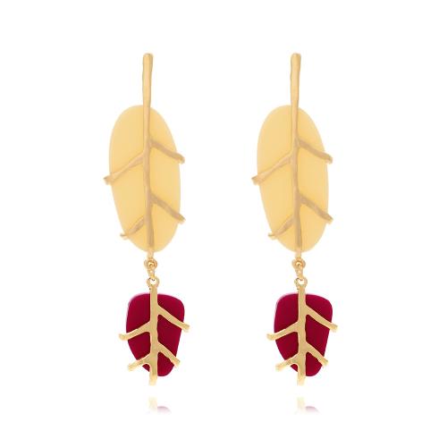 Zinc Alloy Drop Earrings with Resin plated fashion jewelry nickel lead & cadmium free Sold By Pair