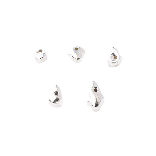 925 Sterling Silver Beads DIY silver color Sold By PC