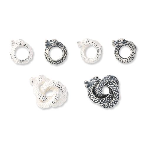 Spacer Perler Smykker, 925 Sterling Sølv, du kan DIY & forskellige stilarter for valg, flere farver til valg, Solgt af PC
