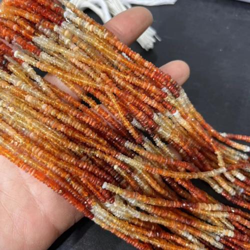 Χάντρες Κοσμήματα πολύτιμος λίθος, Οπάλιο, γυαλισμένο, κλίση χρώμα & DIY, πορτοκάλι, 5.40mm, Sold Per Περίπου 40 cm Strand