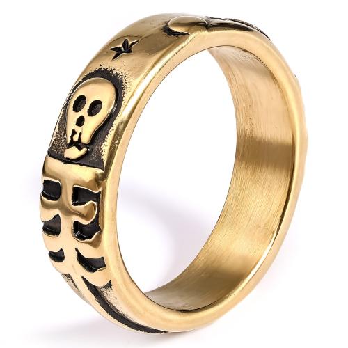 Prst prsten z nerezové oceli, 304 Stainless Steel, módní šperky & různé velikosti pro výběr & pro muže, více barev na výběr, Prodáno By PC