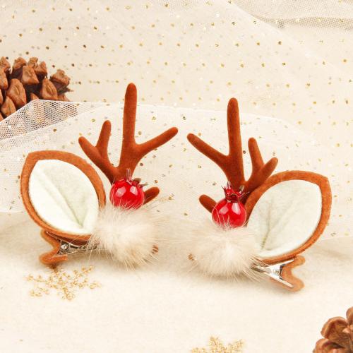 Christmas Hair Clip Resin for woman Sold By Pair