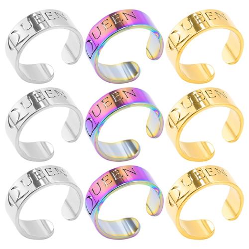 Stainless Steel Finger Ring 304 Stainless Steel Sun Vacuum Ion Plating fashion jewelry & Unisex US Ring Sold By PC