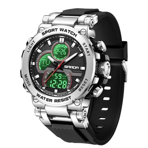 Men Wrist Watch Acrylic with TPU Life water resistant & fashion jewelry & Chinese movement & multifunctional & for man Length Approx 29 cm Sold By PC