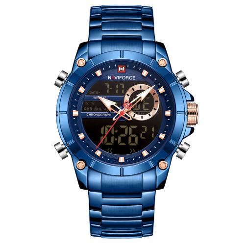 Zegarek mężczyzn, Szkło, Odporność na życie w wodzie & biżuteria moda & Chiński ruch & wielofunkcyjny & dla człowieka, dostępnych więcej kolorów, długość około 24 cm, sprzedane przez PC