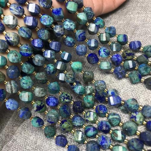 Lapis lazuli perler, Lapis lazuli Phenix, poleret, du kan DIY & facetteret & twist, 9x10mm, Solgt Per Ca. 38-40 cm Strand