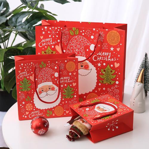 Bolso del regalo de la Navidad, Papel, diverso tamaño para la opción & diferentes patrones para la opción, más colores para la opción, Vendido por UD