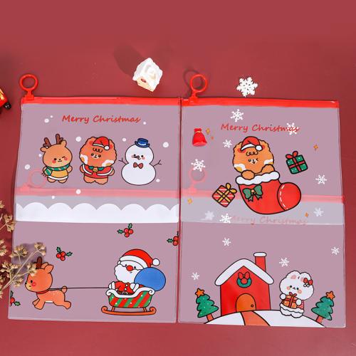 File Pocket PVC Plastic Christmas Design Sold By PC