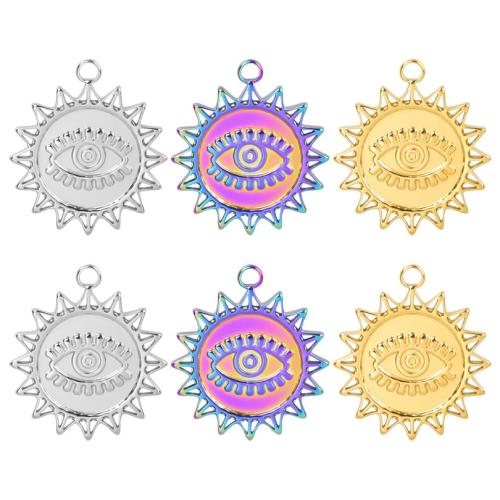 Rostfritt stål Smycken Hängen, 304 rostfritt stål, Sol, mode smycken & DIY, fler färger för val, 19x22mm, Säljs av PC