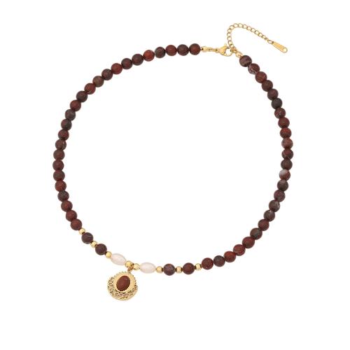 Edelstein Mode Schmuckset, mit Kunststoff Perlen & 304 Edelstahl, goldfarben plattiert, verschiedene Stile für Wahl & für Frau, verkauft von PC