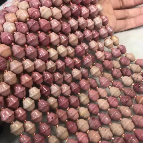 Rhodoniet kralen, Rhodonite Rhodonite, Bel, gepolijst, DIY, roze, 10x11mm, Per verkocht Ca 38-40 cm Strand