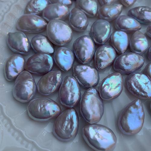 Barokk Tenyésztett édesvízi gyöngy Gyöngyök, Édesvízi gyöngy, DIY & nincs lyuk, lila, 11x16mm, Által értékesített PC