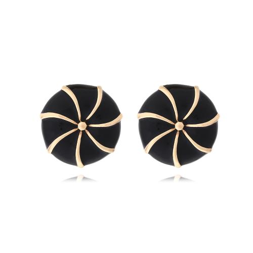 Zinc Alloy Stud Earring plated fashion jewelry & enamel nickel lead & cadmium free Sold By Pair