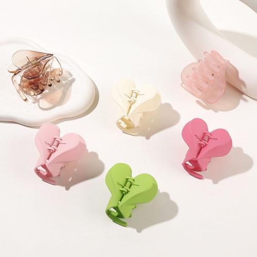 Hair Claw Clips Resin Heart handmade for woman Sold By PC