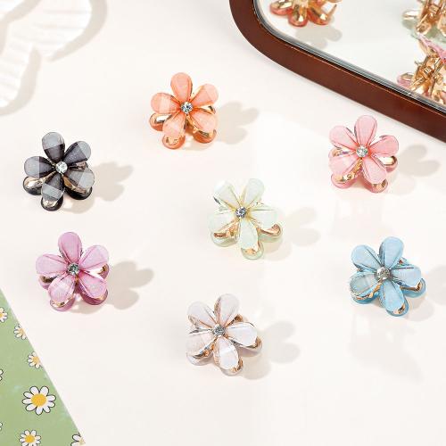 Hair Claw Clips Zinc Alloy with Resin Flower handmade & for woman Sold By PC