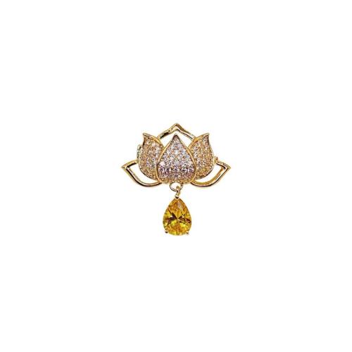 Zinc Alloy Brooches with Crystal plated for woman & with rhinestone Sold By PC