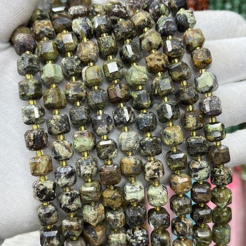 Gemstone smykker perler, opal, Square, mode smykker & du kan DIY & forskellig størrelse for valg & facetteret, blandede farver, Solgt Per Ca. 38 cm Strand