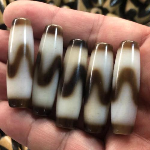 Natural Tibetan Agate Dzi Beads Drum anoint DIY Sold By PC
