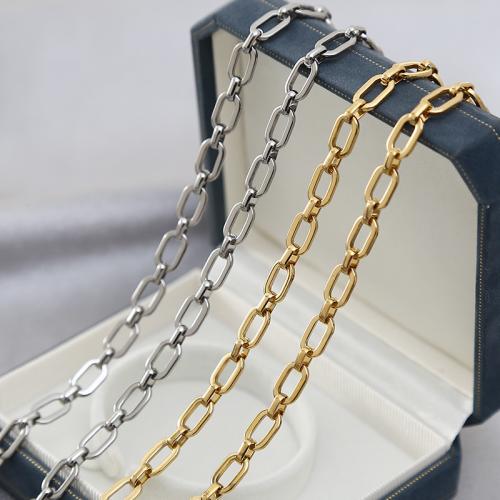 Łańcuch Biżuteria ze stali nierdzewnej, Stal nierdzewna 304, DIY, dostępnych więcej kolorów, 6.60mm, sprzedane przez m