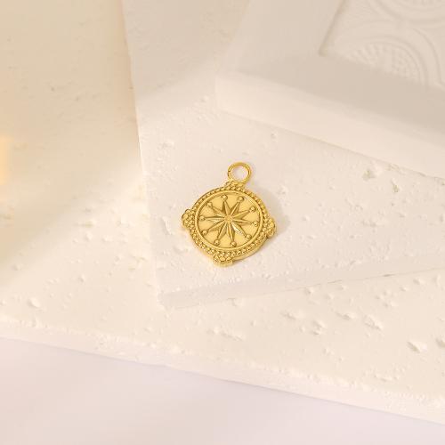 Stainless Steel Pendants 304 Stainless Steel DIY golden Sold By PC